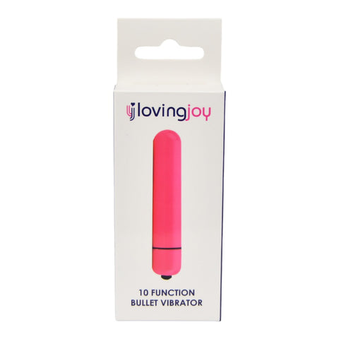Loving Joy 10 Function (Pink) Slim Bullet Vibrator BULLETS