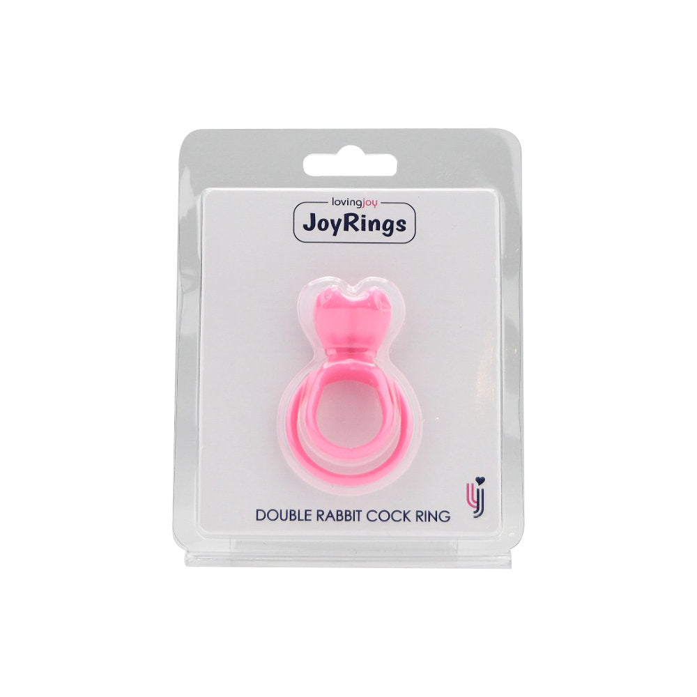 JoyRings Silicone Double Rabbit Cock Ring > Cock Ring > Single
