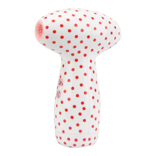 Loving Joy 2 in 1 Suction Vibrator (Polka Dot) – Dual-Function Vibrator Air Pulsation