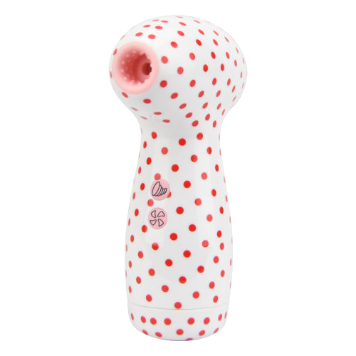 Loving Joy 2 in 1 Suction Vibrator (Polka Dot) – Dual-Function Vibrator Default Title Air Pulsation