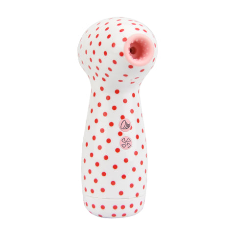 Loving Joy 2 in 1 Suction Vibrator (Polka Dot) – Dual-Function Vibrator Air Pulsation