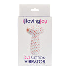 Loving Joy 2 in 1 Suction Vibrator (Polka Dot) – Dual-Function Vibrator > Sex Toys For Ladies > Air Pulsation