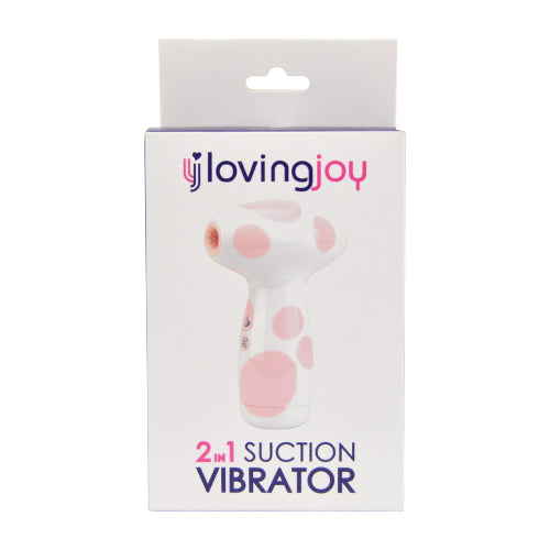 Loving Joy 2 in 1 Suction Vibrator Jumbo Dot – Dual Function Vibrator Air Pulsation