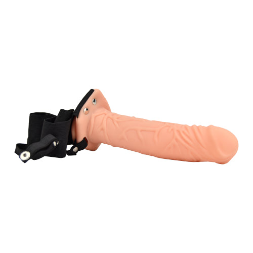 Loving Joy 8 Inch Hollow Vanilla Strap-On – Textured Hollow Dildo Strap-On Strap-ons Hollow