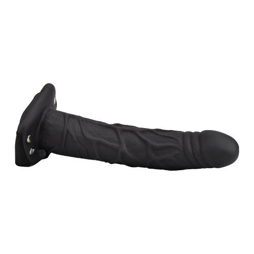 Loving Joy 9 Inch Hollow Strap-On (Black) – Hollow Dildo Strap-On Secondary image