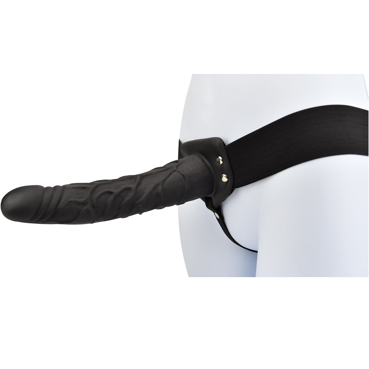 Loving Joy 9 Inch Hollow Strap-On (Black) – Hollow Dildo Strap-On Default Title > Dildos > Hollow Strap Ons Main image