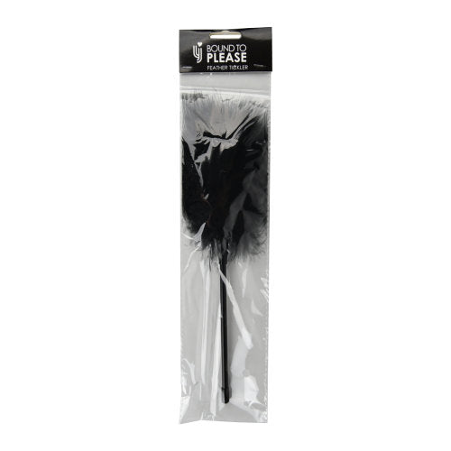 Bound to Please Feather Tickler (Black) – Sensory Play Accessory Whips & Paddles