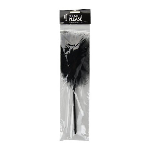 Bound to Please Feather Tickler (Black) – Sensory Play Accessory Whips & Paddles