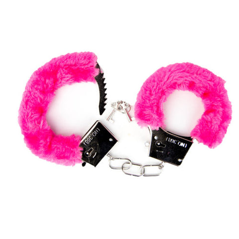 Loving Joy Furry Handcuffs (Pink) – Fluffy Handcuffs > Bondage Gear > Handcuffs