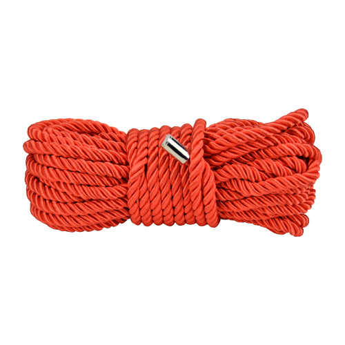 Bound to Please Silky Bondage Rope (Red) – 10 Meter Bondage Rope Rope