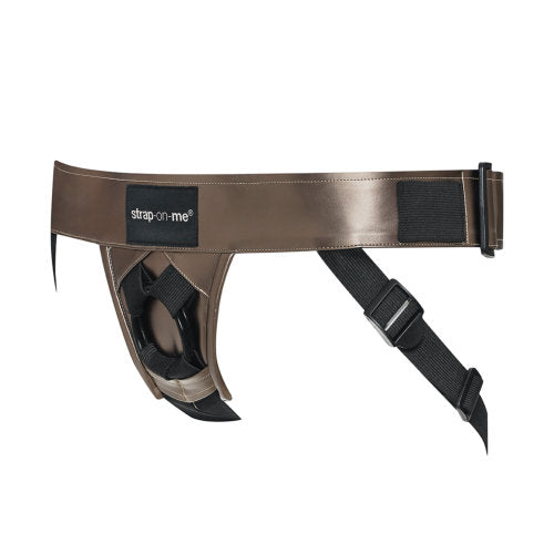 Strap On Me Leatherette Harness Metallic Finish Adjustable Strap-On Harness > Dildos > Strap On Harnesses