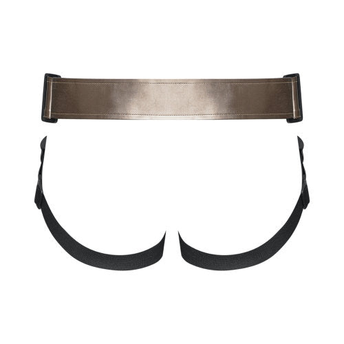Strap On Me Leatherette Harness Metallic Finish Adjustable Strap-On Harness > Dildos > Strap On Harnesses