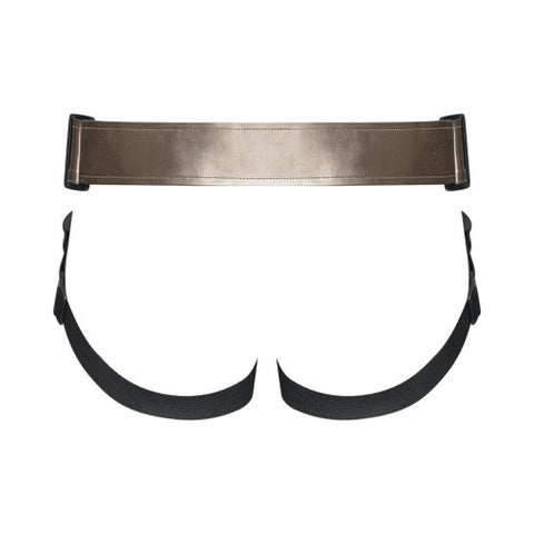 Strap On Me Leatherette Harness Metallic Finish Adjustable Strap-On Harness > Dildos > Strap On Harnesses