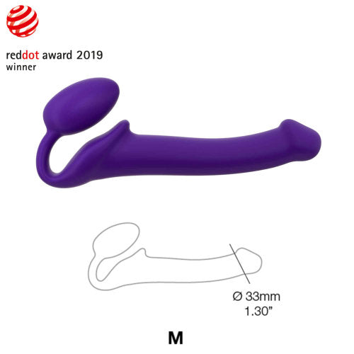 Strap On Me Semi-Realistic Bendable Silicone Strap-On – Small | Medium > Dildos > Strapless Strap Ons