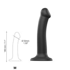 Strap On Me Semi-Realistic Dual Density Bendable Silicone Dildo with Suction Cup – Medium > Dildos > Realistic Dildos