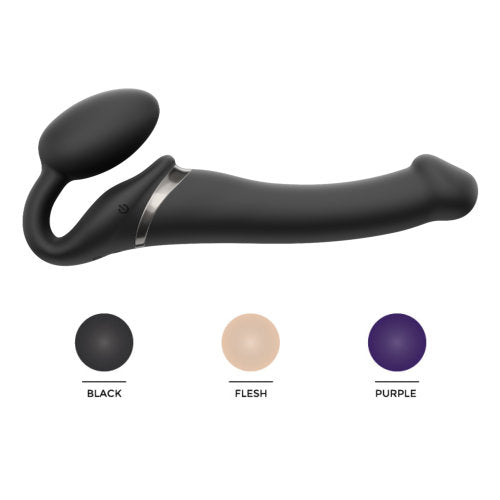 Strap On Me Vibrating Bendable Strap-On – Rechargeable Silicone Strap-On with Remote Control > Dildos > Strap On Dildos