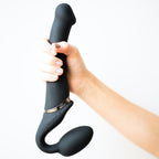 Strap On Me Vibrating Bendable Strap-On – Rechargeable Silicone Strap-On with Remote Control > Dildos > Strap On Dildos