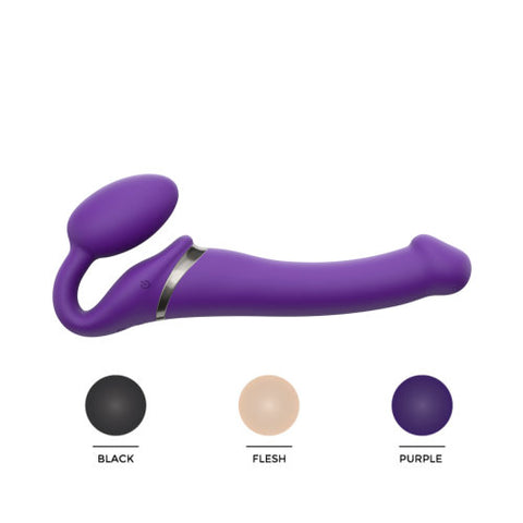 Strap On Me Vibrating Bendable Strap-On – Rechargeable Silicone Strap-On with Remote Control > Dildos > Strap On Dildos