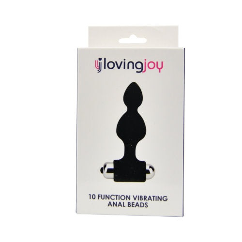 Loving Joy 10 Function Vibrating Anal Beads – Silicone Vibrating Anal Beads 3.25 Inch Insertable Length Beads