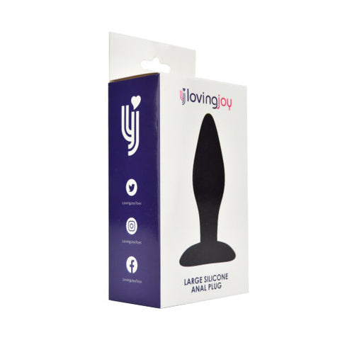 Loving Joy Silicone Anal Plug Large – Silicone Butt Plug with 10.5cm Length and 12.5cm Circumference Butt Plugs