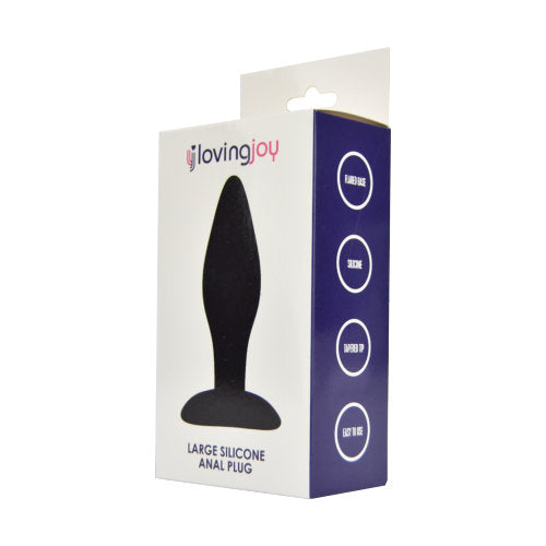 Loving Joy Silicone Anal Plug Large – Silicone Butt Plug with 10.5cm Length and 12.5cm Circumference Butt Plugs
