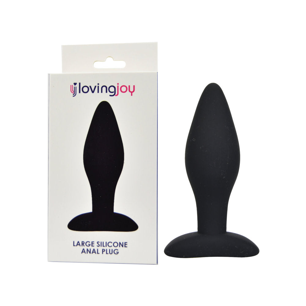 Loving Joy Silicone Anal Plug Large – Silicone Butt Plug with 10.5cm Length and 12.5cm Circumference Butt Plugs