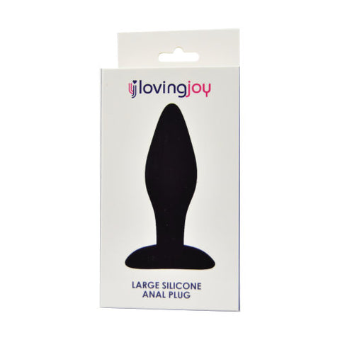 Loving Joy Silicone Anal Plug Large – Silicone Butt Plug with 10.5cm Length and 12.5cm Circumference Butt Plugs