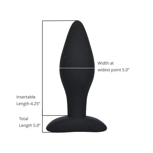 Loving Joy Silicone Anal Plug Large – Silicone Butt Plug with 10.5cm Length and 12.5cm Circumference Butt Plugs