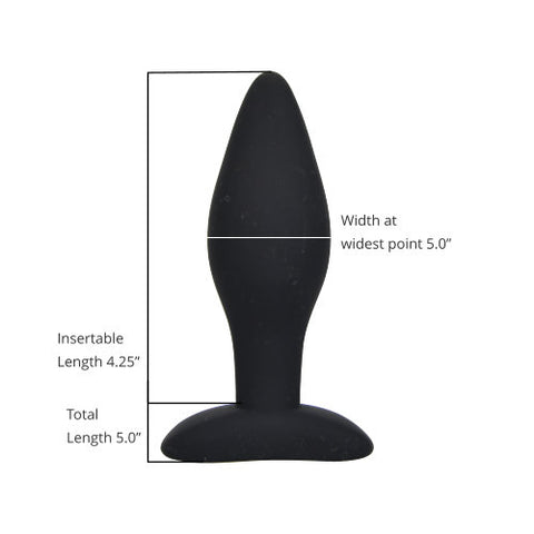 Loving Joy Silicone Anal Plug Large – Silicone Butt Plug with 10.5cm Length and 12.5cm Circumference Butt Plugs