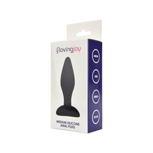 Loving Joy Silicone Anal Plug Medium – Silicone Butt Plug Insertable Length 9 cm Diameter 3.3 cm Butt Plugs