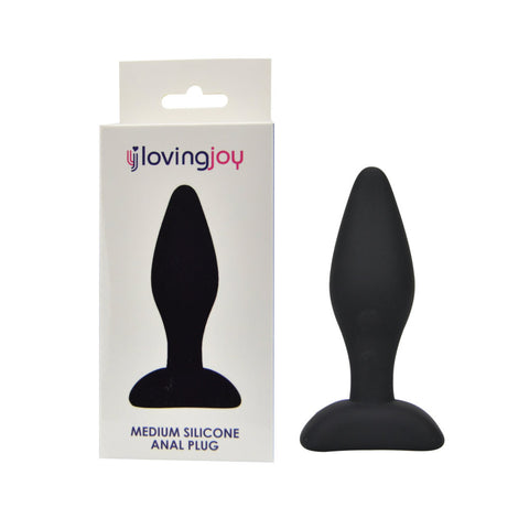 Loving Joy Silicone Anal Plug Medium – Silicone Butt Plug Insertable Length 9 cm Diameter 3.3 cm Butt Plugs