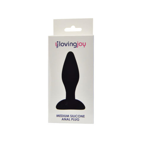 Loving Joy Silicone Anal Plug Medium – Silicone Butt Plug Insertable Length 9 cm Diameter 3.3 cm Butt Plugs