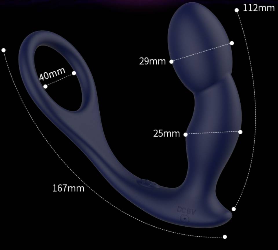 Rev-Pro Remote Controlled Silicone Prostate Massager (USB Rechargeable) > Anal Range > Prostate Plugs