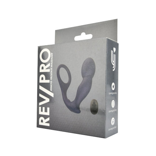Rev-Pro Remote Controlled Silicone Prostate Massager (USB Rechargeable) – Beginner Friendly Prostate Massager With Cock Ring Prostate Tools