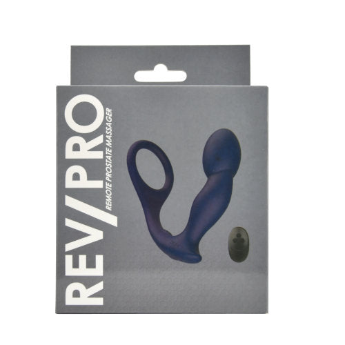 Rev-Pro Remote Controlled Silicone Prostate Massager (USB Rechargeable) – Beginner Friendly Prostate Massager With Cock Ring Prostate Tools