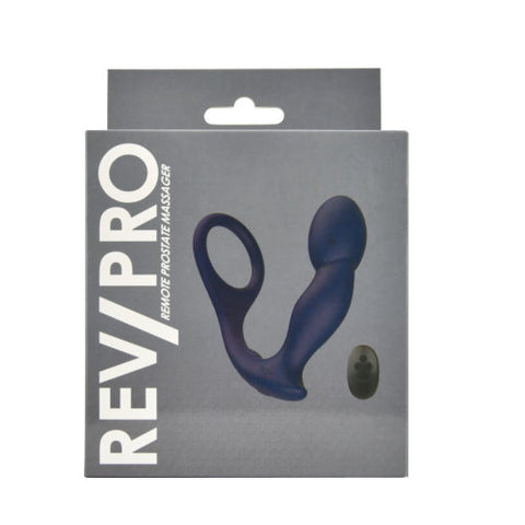 Rev-Pro Remote Controlled Silicone Prostate Massager (USB Rechargeable) – Beginner Friendly Prostate Massager With Cock Ring Prostate Tools