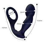 Rev-Pro Remote Controlled Silicone Prostate Massager (USB Rechargeable) – Beginner Friendly Prostate Massager With Cock Ring > Anal Range > Prostate Plugs