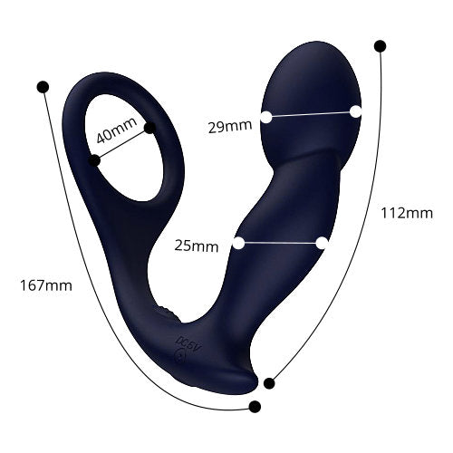 Rev-Pro Remote Controlled Silicone Prostate Massager (USB Rechargeable) > Anal Range > Prostate Plugs