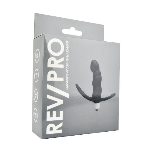 Rev-Pro Vibrating Prostate Massager – Beginner-Friendly Vibrating Prostate Massager with Ribbed Design and Removable Bullet Vibrator Prostate Massagers