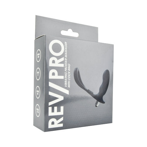 Rev-Pro Vibrating Prostate Massager with Removable Bullet Vibrator and Cock Ring – Beginner-Friendly Prostate Massager Prostate Massagers