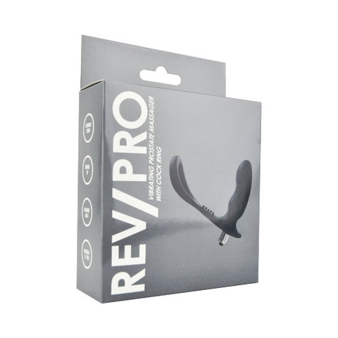 Rev-Pro Vibrating Prostate Massager with Removable Bullet Vibrator and Cock Ring – Beginner-Friendly Prostate Massager Prostate Massagers