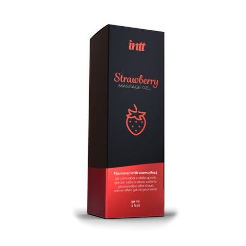 Intt Strawberry Flavored Massage Gel – Kissable Warming Sensation Massage Gel Massage Oil