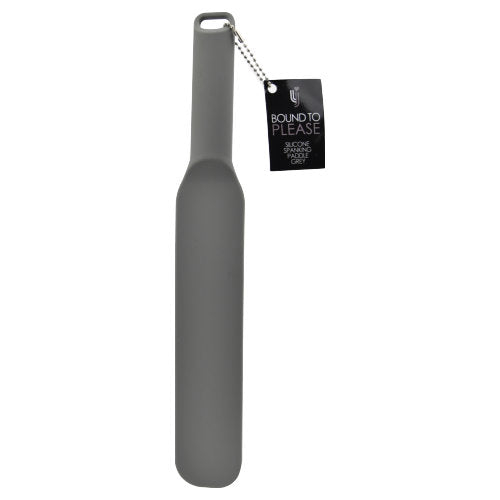 Bound to Please Silicone Spanking Paddle (Grey) – Durable Silicone Spanking Paddle Whips