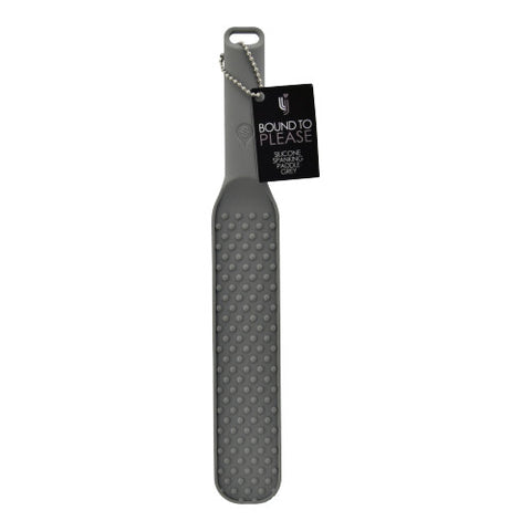 Bound to Please Silicone Spanking Paddle (Grey) – Durable Silicone Spanking Paddle Whips