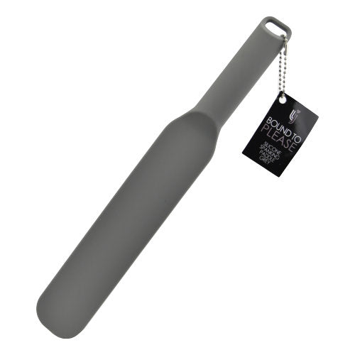 Bound to Please Silicone Spanking Paddle (Grey) – Durable Silicone Spanking Paddle Whips