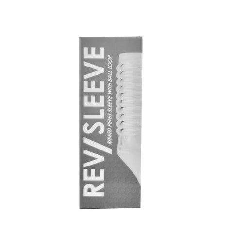 Rev-Sleeves Ribbed (Textured) Penis Sleeve with Ball Loop – Stretchy Penis Sleeve SLEEVES