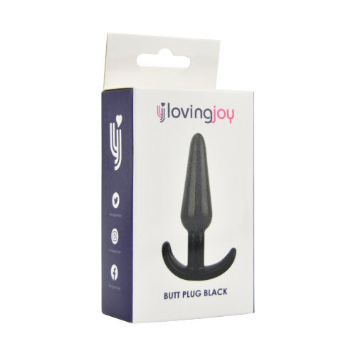 Loving Joy Butt Plug (Black) – Beginner 4.5 Inch Butt Plug Butt Plugs
