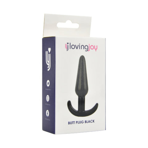 Loving Joy Butt Plug (Black) – Beginner 4.5 Inch Butt Plug Butt Plugs