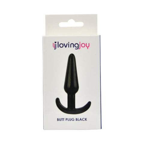 Loving Joy Butt Plug (Black) – Beginner 4.5 Inch Butt Plug Butt Plugs