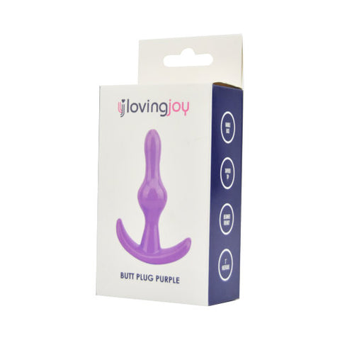 Loving Joy Butt Plug (Purple) – Beginner-Friendly Butt Plug 3.5 Inches Length Butt Plugs